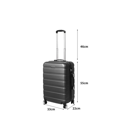 Slimbridge 20" Carry On Luggage Case Grey 20 inch-2006733063752650754