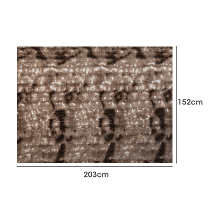 Dreamz Luxury Tie-dyed Blanket Brown 152cm x 203cm-2006732826300518402