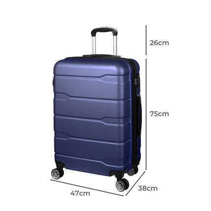 Slimbridge 28" Inch Expandable Luggage Navy 28 inch-2029387269311434754