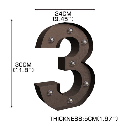LED Metal Number Lights Free Standing-2006733427390418946