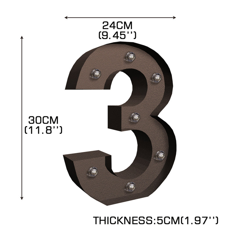 LED Metal Number Lights Free Standing-2006733427390418946