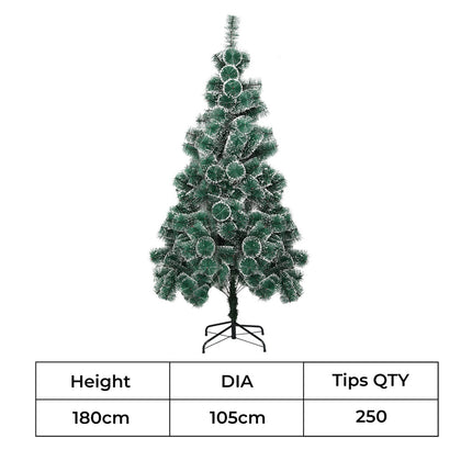 Santaco 1.8M 250 Tips Christmas Tree Full Pine Needle-2006732744968769538