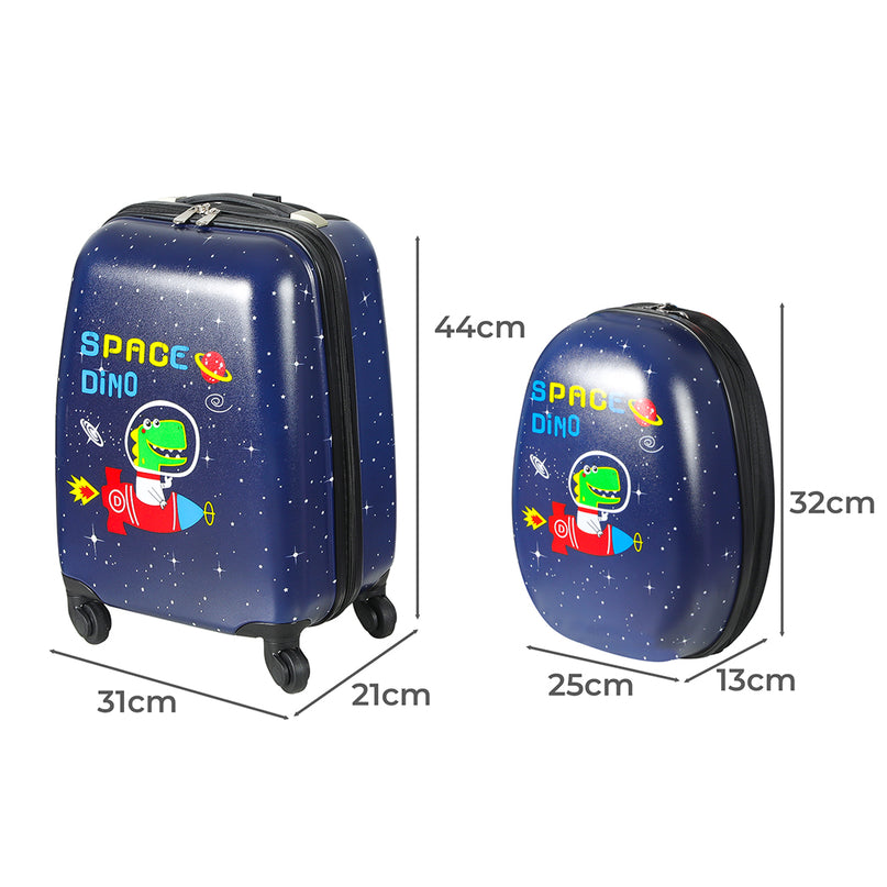 BoPeep 16''13'' 2PCS Kids Luggage Set Space Dino-2006733211861913602