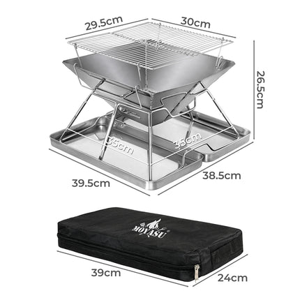 Levede Folding BBQ Portable Charcoal Grill 2-IN-1-2006732907498049538