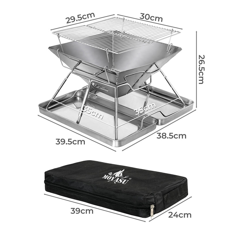 Levede Folding BBQ Portable Charcoal Grill 2-IN-1-2006732907498049538