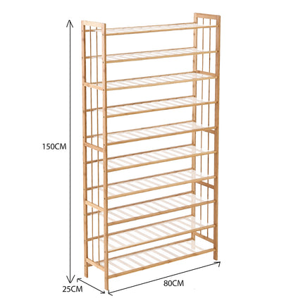 Levede Bamboo Shoe Rack Storage Wooden-2018816813839814658