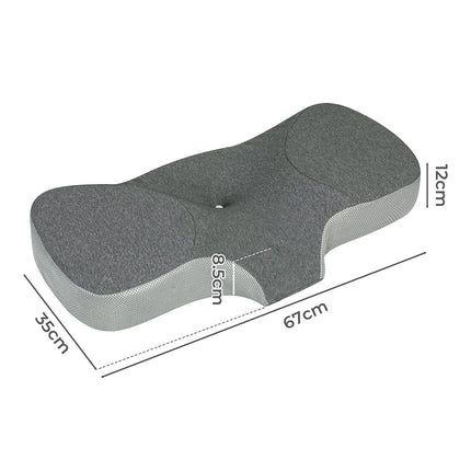 Dreamz Memory Foam Pillow Pillowcase Supprt Grey Rebound-2029387207172820994