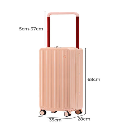 Slimbridge 26" Luggage Wide Handle Hard Case Pink-2018816841799045122