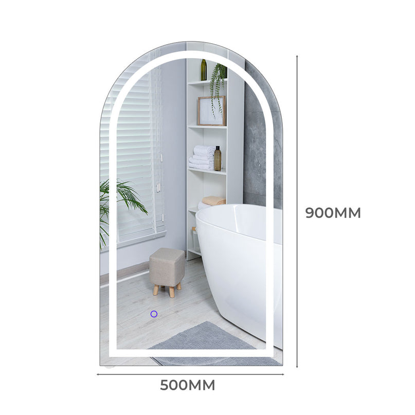 EMITTO LED Wall Mirror Arch Anti-fog 50*90cm 50x90-2006733285018963970