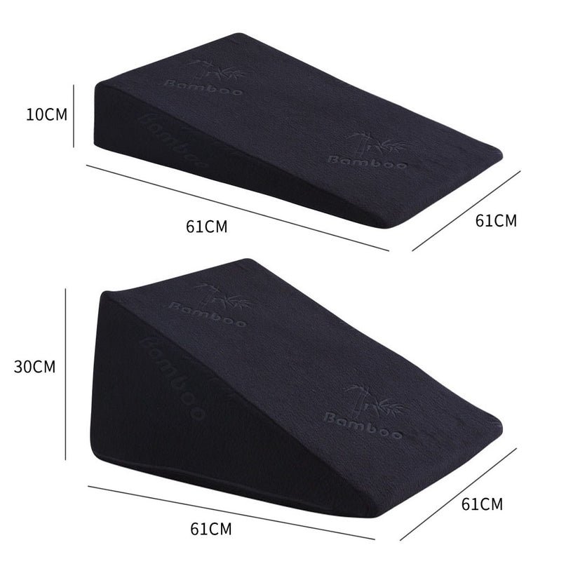 Cool Gel Memory Foam Bed Wedge Pillow With Cover-2029387198842933250