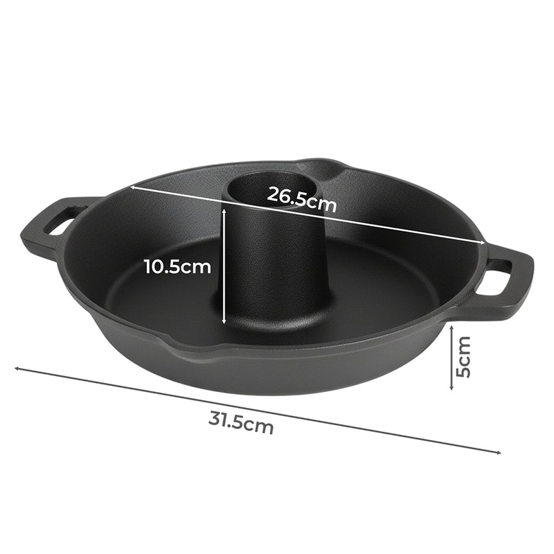 Toque Cast Iron Roaster Stand Non-stick Beer Can Chicken Holder Kitchen Outdoor-2029334115999944706