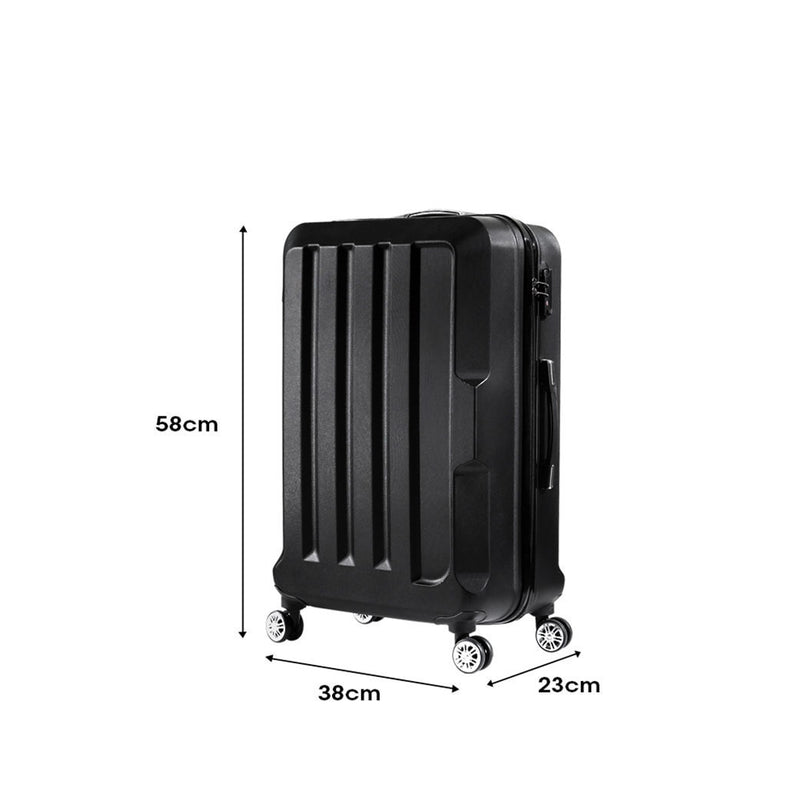 Slimbridge 20" Travel Luggage Lightweight Black 20 inch-2018816809947500546