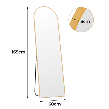 Yezi 165X60CM Full Length Mirror Wall Mounted Mirror Gold-2018816839831916546