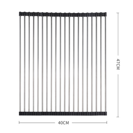 TOQUE Stainless Steel Dish Drying Rack-2006733058392330242