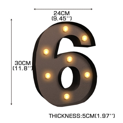 LED Metal Number Lights Free Standing-2006733354673770498