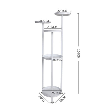 Levede Plant Stand Outdoor Indoor Flower White Medium-2006732929799163906
