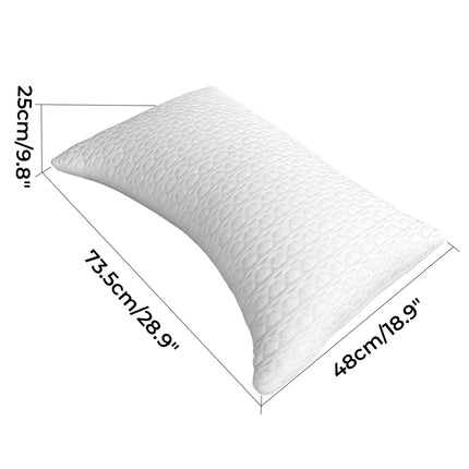 Dreamz Memory Foam Adjustable Pillow Neck Pain Relief Cooling Side Sleeper-2029334095879868418