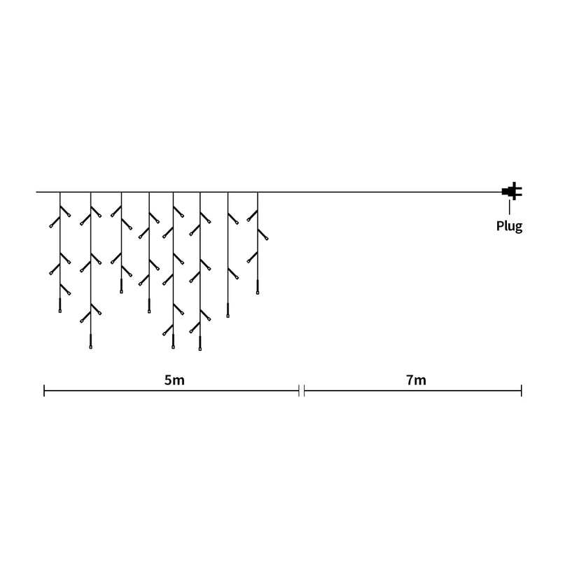 Curtain Fairy String Lights Wedding Cool White 300 LED-2018816729056153602