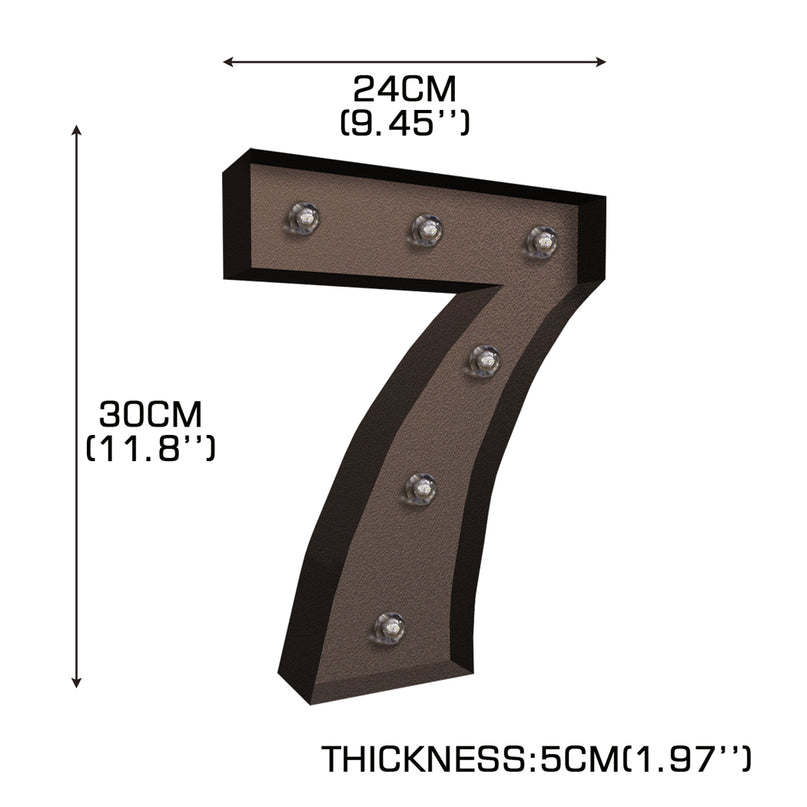 LED Metal Number Lights Free Standing-2006733427558191106