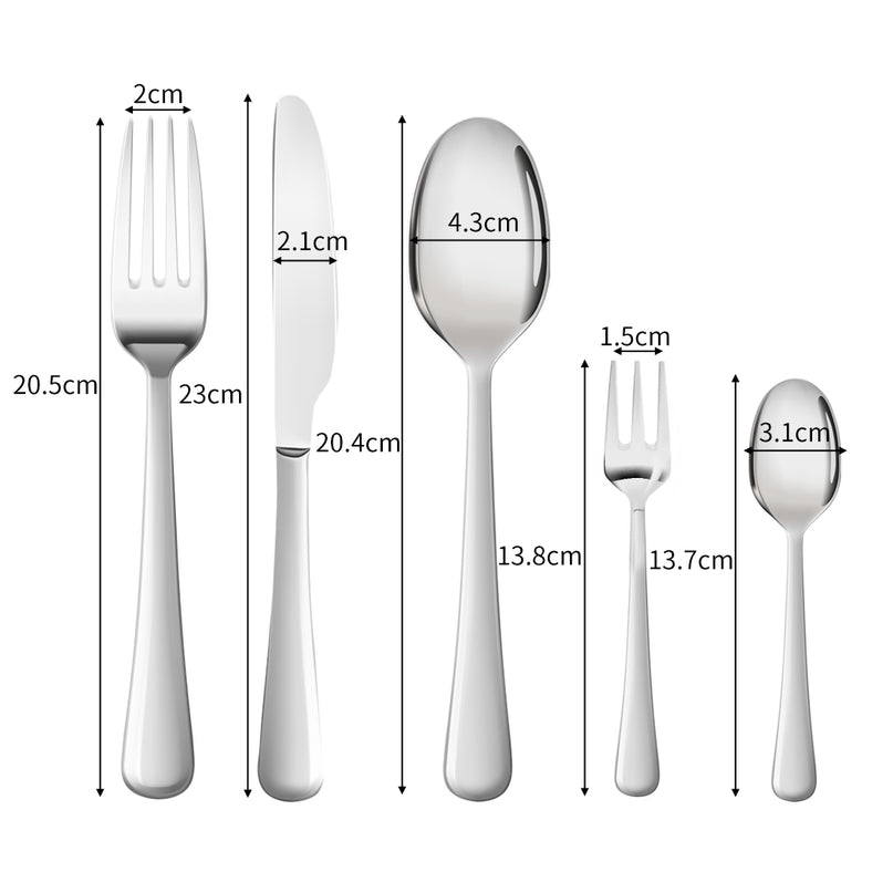 Tableware Cutlery Set Stainless Steel Silver-2029387268220915714