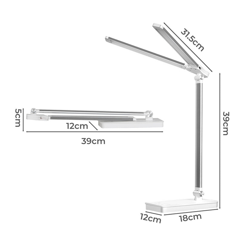 Emitto Double Head Desk Lamp LED Light Eye Caring USB-2006732702522413058