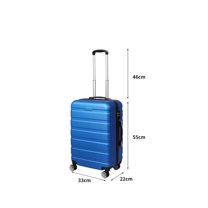 Slimbridge 20" Carry On Luggage Case Blue 20 inch-2006733063576489986