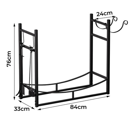 Moyasu Firewood Rack Fireplace Tool Log Holder-2029387206577229826