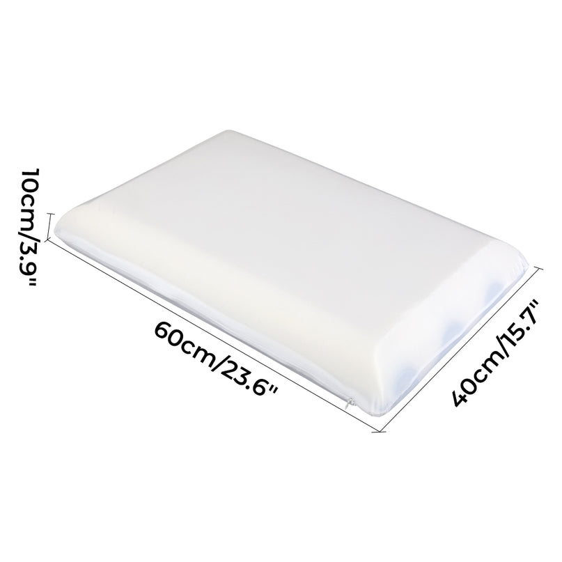 Dreamz Memory Foam Pillow Double Sided Soft Pillowcase Neck Shoulder Support-2029334095615627266
