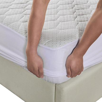 Dreamz Mattress Protector Topper Bamboo Double-2018816693085802499