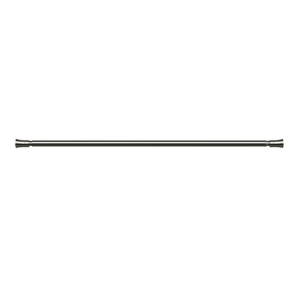 Marlow Satin Nickel Curtain Rod Steel Quiet Rail Pole Pommel Set Adjustable-2018816721514795010