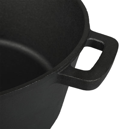 Toque 5.84L Double Dutch Oven 2 in 1 Cast Iron Pan-2011971112459702275