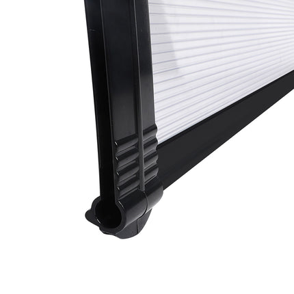 Mountview Window Door Awning Outdoor 1M X 2.4M Transparent 1x2.4M-2006733104311570435