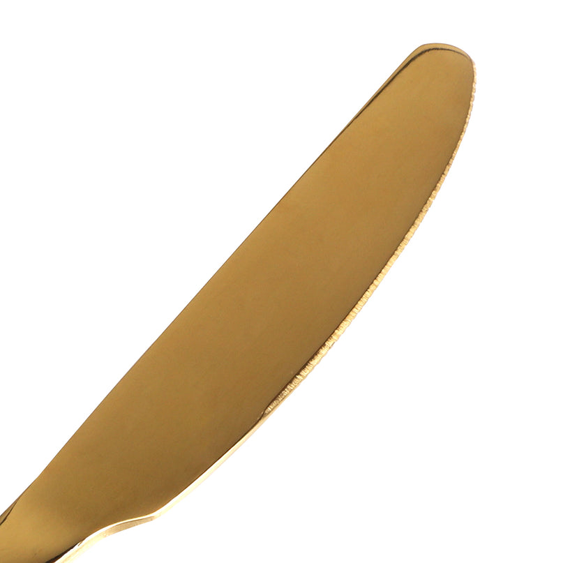 Stainless Steel Cutlery Set Travel Knife Gold-2006733055670226947