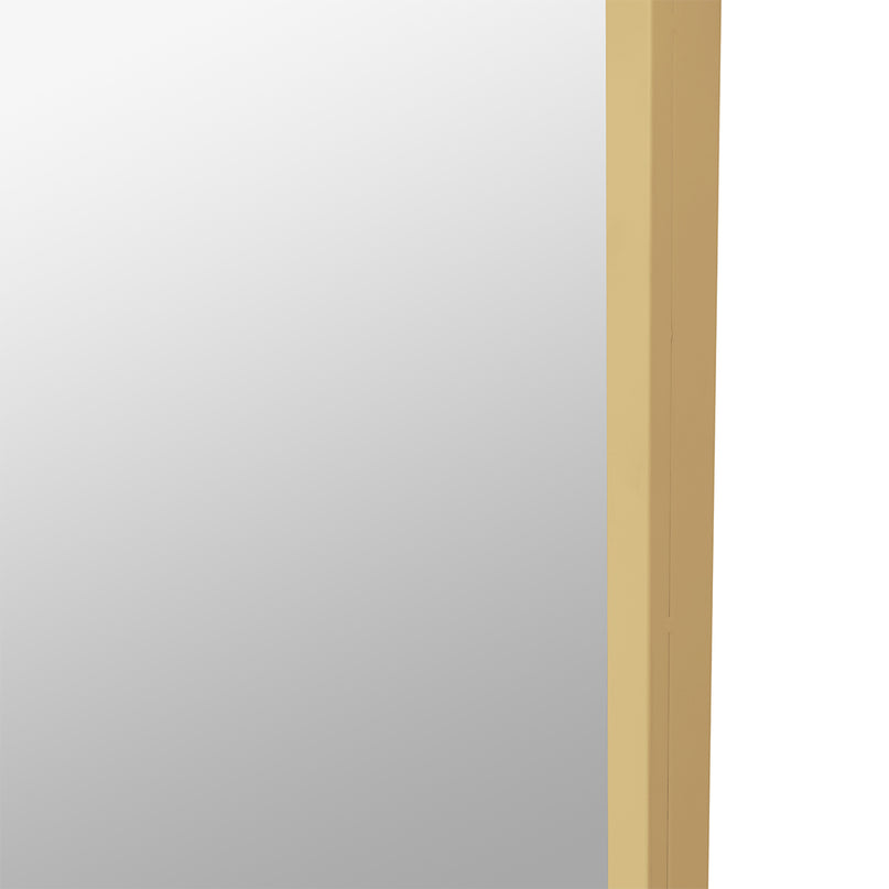 Yezi Floor Mirror Full Length Mirrors 1.8M Gold White-2006733284486287363