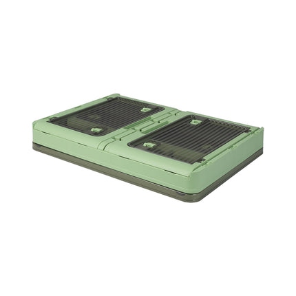 Storage Box Plastic Stackable Container L Green Large-2006733025555124227