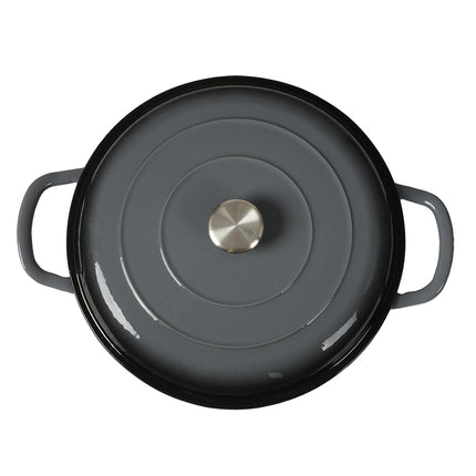 3.5L Enamel Dutch Oven Pan in Black Colour-2018816805572841476