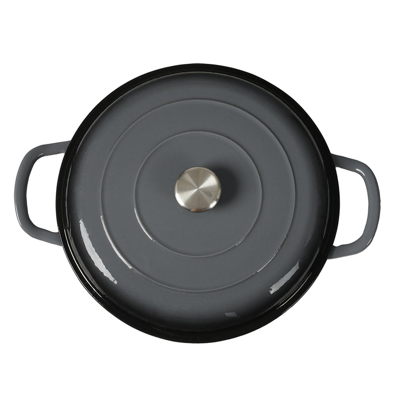 3.5L Enamel Dutch Oven Pan in Black Colour-2018816805572841476