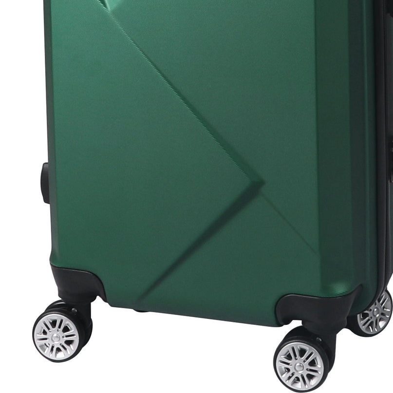Slimbridge 2pcs 20"Travel Luggage Set Green-2006733062121066500