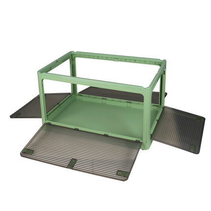 Storage Box Plastic Stackable Container L Green Large-2006733025555124228