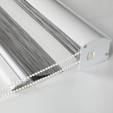 Marlow Blackout Zebra Roller Blind Curtains 90x210 Grey-2018816733489532932