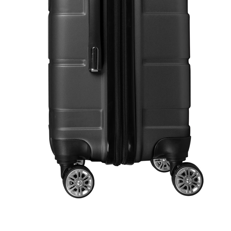 Slimbridge 24" Inch Expandable Luggage Black 24 inch-2006733067015819268