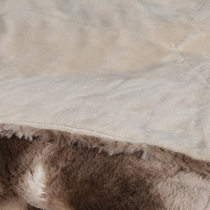 Dreamz Luxury Tie-dyed Blanket Brown 127cm x 152cm-2018816655479672836