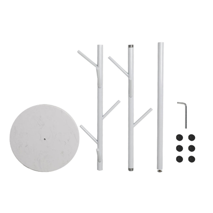 Levede Coat Rack Hat Clothes Stand Hanger White-2018816731472072708