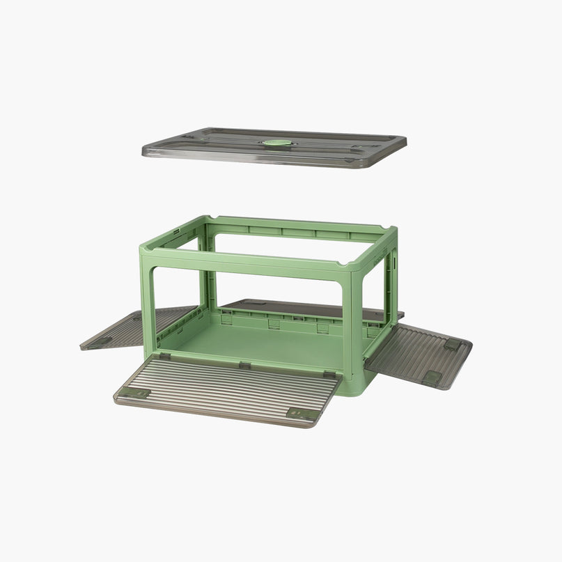 Storage Containers Stackable Lid Clothes S Green Small-2029387238168727556