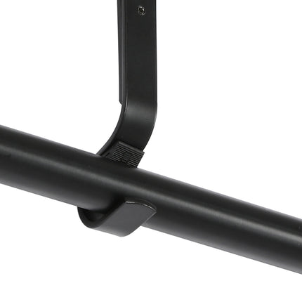 Marlow Steel Curtain Rod Quiet Rail Black-2029387285493059588
