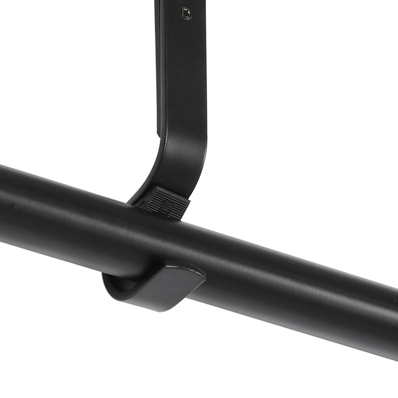 Marlow Steel Curtain Rod Quiet Rail Black-2029387285493059588