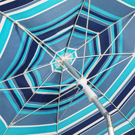 Mountview 2M Outdoor Beach Umbrellas Sand Blue-2006732891584860164