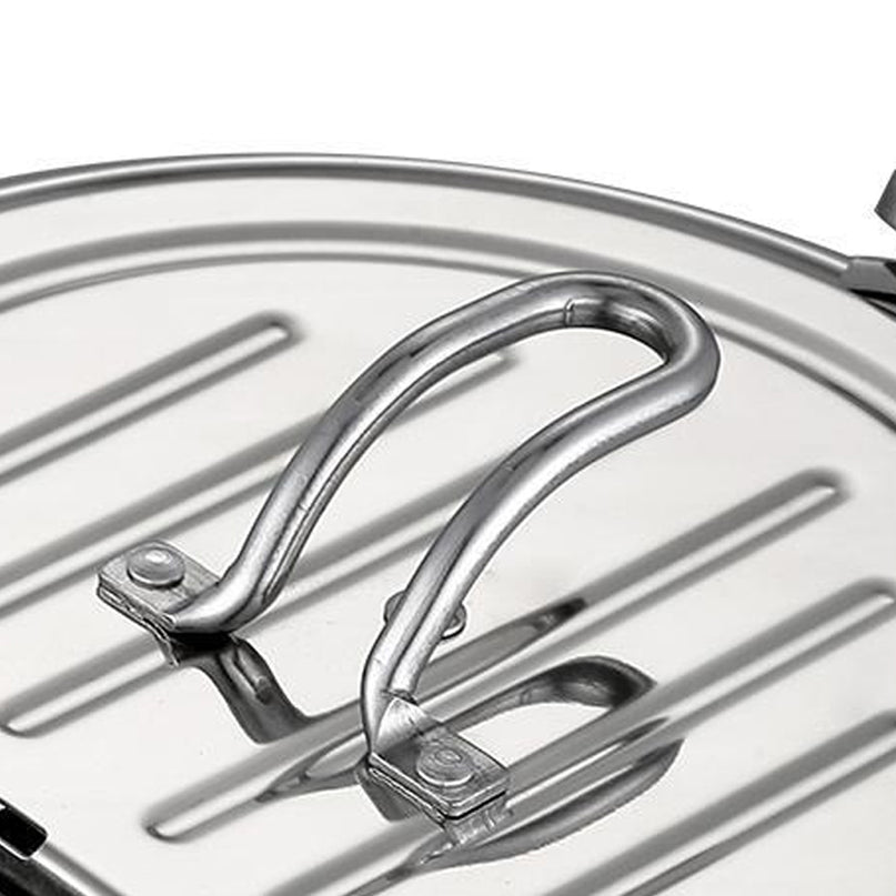 TOQUE 24cm Japanese Deep Frying Pan Silver-2029387268027977733