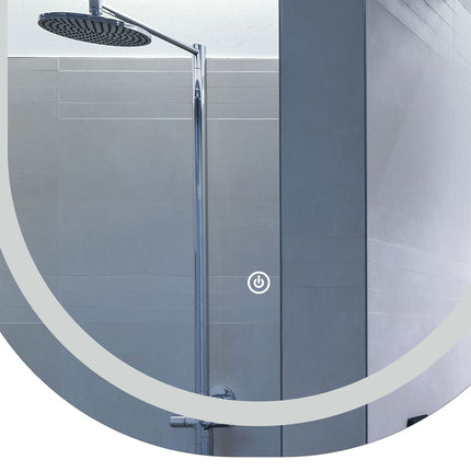EMITTO LED Wall Mirror Oval Anti-fog 50x90cm-2018816869666000901