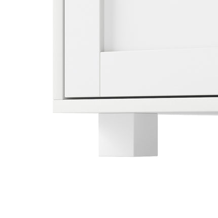 Levede Shoe Cabinet Door Storage Rack Cupboard White-2011971110257692677